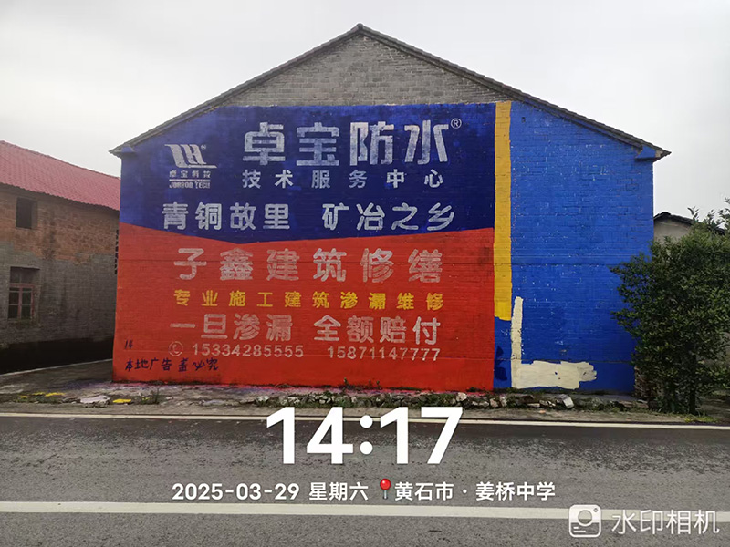 黃石墻體廣告案例